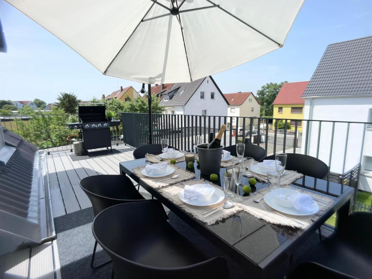 M-Style 04 Apartment Mit Balkon Und Gasgrill, 24H Self-Check-In, Free Parking, Netflix Nürnberg Exteriör bild